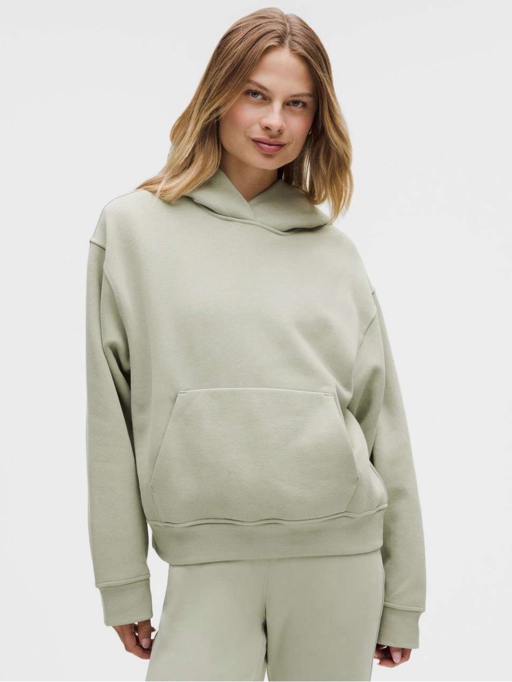 Lululemon Steady State Oversized Fog Green Athletic Hoodie Sweatshirt Medium NWT